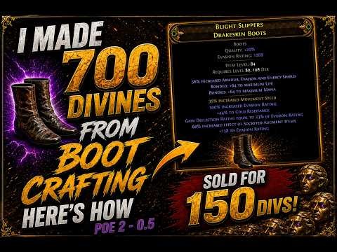 I Made 700 divines from boot crafting - Here's how Poe2 - 0.5