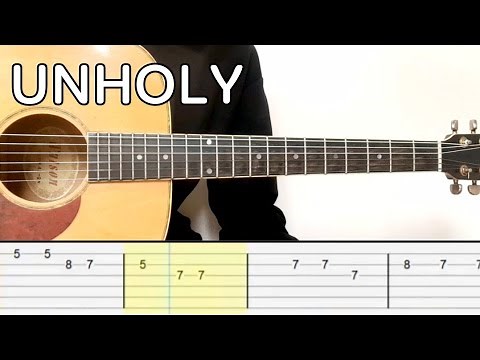 Sam Smith - Unholy (Guitar Tutorial Tab)