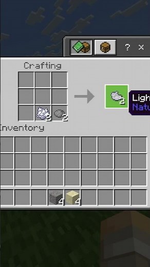 How To Make Light Gray Concrete Powder In Minecraft #Shorts