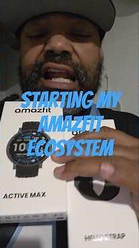 Starting a Amazfit ecosystem Helio Strap and Active Max #Helio #Smartwach #smartring