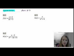 4: Finding the Domain given a Function