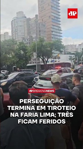 Perseguição termina em tiroteio na Faria Lima; três ficam feridos #shorts