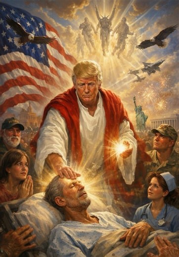 Trump post appearing to depict him as Jesus removed amid backlash