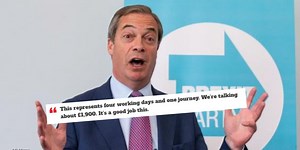 Resurfaced video shows Farage bragging about how much money he is earning as an MEP