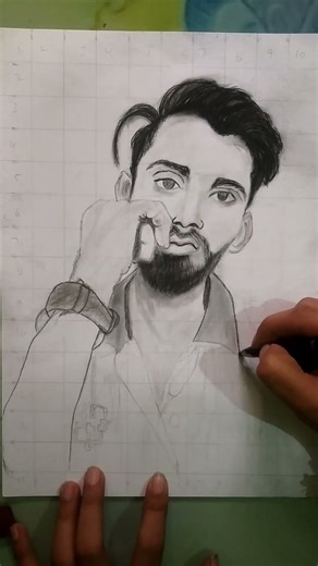 👍✍️💕 How to draw realistic #potrait #sketch