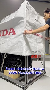 140K views · 1.8K reactions | Uncrate the 2025 NT1100 DCT with us.  | Honda Motorcycles & ATVs | Facebook