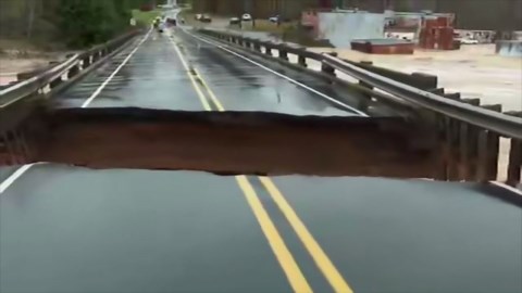 North Carolina Bridge Collapses Live on Air, News Crew Barely Escapes