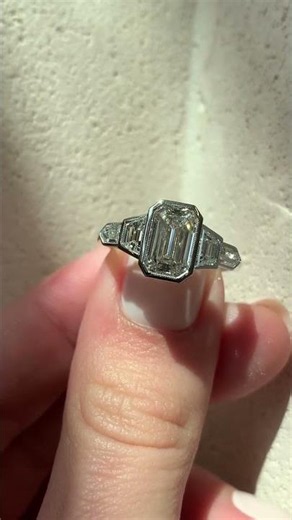 Vintage Emerald Cut Engagement Ring