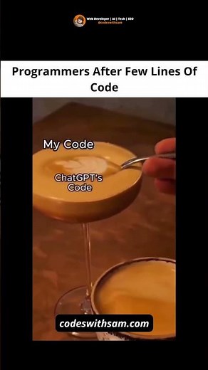 Programmers After Few Lines Of Code | Codeswithsam #coding #programming #developer