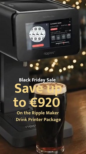 Trusted by top HOSPITALITY brands to create "wow" moments guests remember. Save up to €920 on your Ripples package. BLACK FRIDAY SALE is live! Serve branded drinks that spark viral reactions and boost your bottom line. Get The Ripple Maker drink printer & Stand out from the first sip. ☕ | Ripples | Facebook