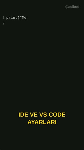 Python Programlamaya Giriş: Sıfırdan Kodlamayı Öğrenin! #kendinyap #kodlama #teknoloji #maker
