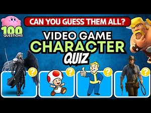 100 Video Game Characters Quiz | Guess the Character & Game Challenge!