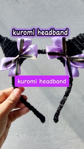 Kuromi Headband Crafting with Fuzzy Wire