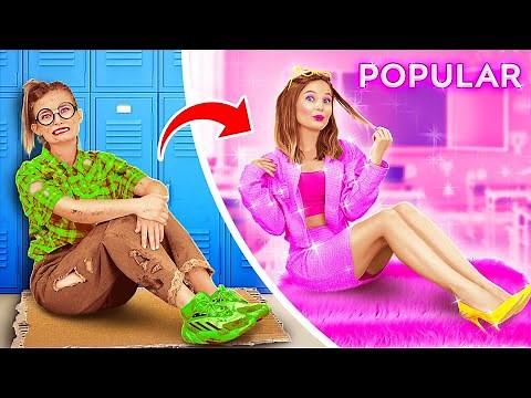 From Nerd to Popular! Fantastic Beauty Makeover with Gadgets and Hacks by 123 GO!