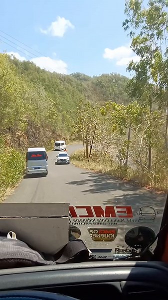 Scenic Drive on a Mountain Road with EMG Van