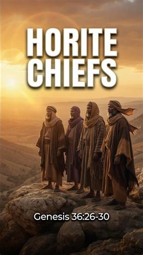 The Horite Chiefs of Seir | Genesis 36:26-30