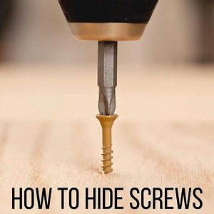 How to Hide Screws in Wood [7 Different Ways] - The Handyman's Daughter