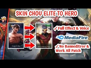 CHOU ELITE TO HERO SKIN SCRIPT | FULL VOICE | PATCH NEW | MOBILE LEGENDS
