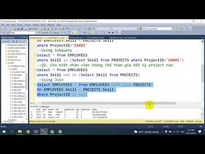 Sử dụng Subquery and CTE(Common Table Expression) để xử lý truy vấn phức tạp trong SQL