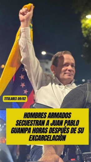 Melanio Escobar on Instagram: "Lo que pudo presentarse como una jornada exitosa terminó manchado por el nuevo secuestro de Juan Pablo Guanipa, horas después de haber sido excarcelado. No fue un exceso ni un error: fue una reacción de miedo frente a liderazgos que no se quiebran y a un pueblo que ya no les teme. Revocatorias exprés, expedientes fabricados y una amnistía bajo control del poder confirman que en Venezuela la represión sigue siendo política de Estado. La pregunta queda abierta: si el
