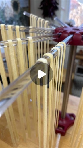 Katie Brooks on Instagram: "All my BEST TIPS to dry homemade pasta below… Comment STORAGE & I’ll send you links to both the drying tower and drying rack that I use to dry homemade pasta 🌬️ Here’s how I dry homemade pasta… For longer Egg Pasta, I hang on a pasta drying tower, which helps the pasta to dry more quickly & evenly For thinner formed or shaped pasta like orecchiette, farfalle or smaller Cavatelli, you can transfer straight to a drying rack & let sit until fully dried, which could take