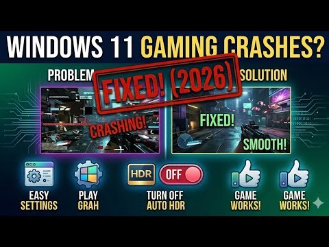 Windows 11 Gaming Crashes? Here's the FIX! (2026)