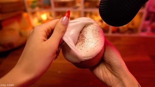 Kitty on Instagram: "Previews for my new Wax Peeling youtube video i posted! #asmr #kittyasmr"