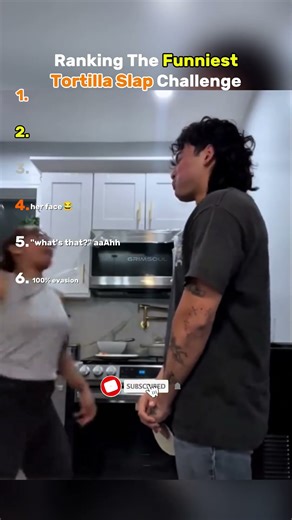 Ranking The Funniest Tortilla Slap Challenge #funny #shorts #tortilla #challenge #ranking