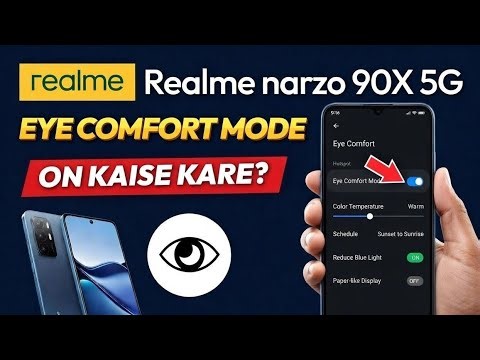 Realme Narzo 90X 5G me eye comfort mode kaise on Kare ||eye comfort mode Realme Narzo 90X 5G||