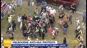 There is concern about an anti-vaccine protest planned in Melbourne CBD today. #9News | 9 News Melbourne