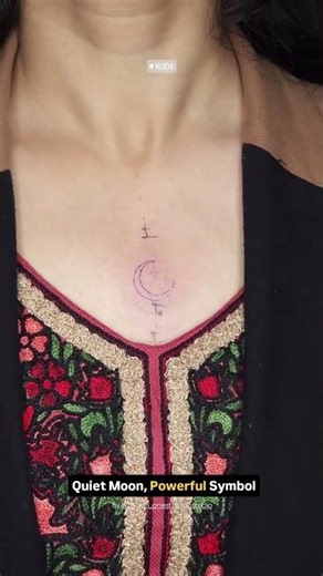 Minimalist Moon Tattoo | Small Meaningful Tattoo Idea