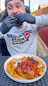 Massive Roasted Chicken & Crispy Potatoes Food Battle! 🍗🔥