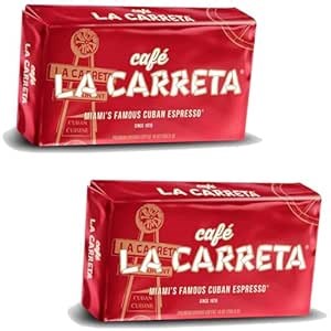 Espresso Ground Coffee – Café La Carreta Cuban Coffee, 10 oz Bag – Miami’s Famous Cuban Espresso Since 1976