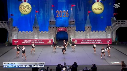 University of Wisconsin - River Falls [2026 Open - Pom Semis] 2026 UCA & UDA College Cheerleading and Dance Team National Championship