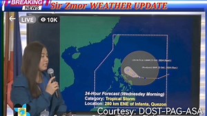 Latest Update sa Bagyong Kristine as of 11 AM | PAG-ASA Weather Forecast | #KristinePH | October 22 | Sir Zmor