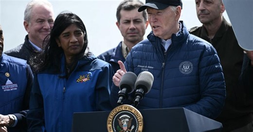 Biden facing pushback after stating Key bridge to be fully paid for without congressional approval