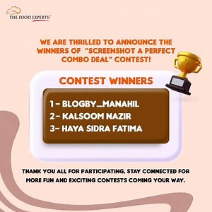 72 reactions · 30 comments | Congratulations to our lucky winners. Thank you to everyone who participated! Stay connected for more exciting contests and giveaways. #TheFoodExperts #FoodUniverse #ExploringGreatness #Foodies #Contests #Winners #Giveaways | The Food Experts | Facebook