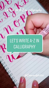 Calligraphy Tutorial: Writing A to Z in Beautiful Capital Letters