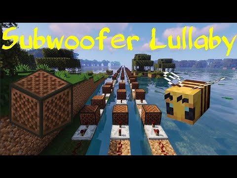 Using Note Blocks to make Subwoofer Lullaby in Minecraft!