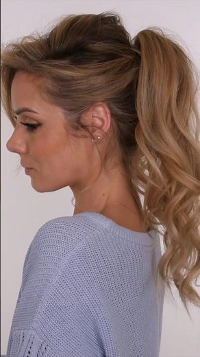 HOW-TO: Bouncy Curls & Voluminous Ponytail! | Shonagh Scott #shorts