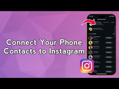 Connect Your Phone Contacts to Instagram