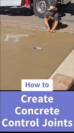 How to Create Concrete Control Joints