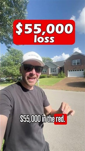 Huge $55,000 LOSS south of Nashville ("housing market getting real")