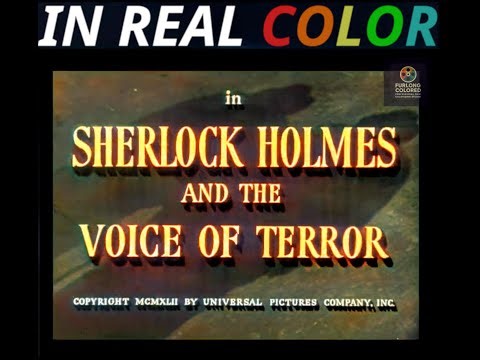 🕵️ Sherlock Holmes — The Voice of Terror (1942) — In Real Color — Full Movie — 1080p