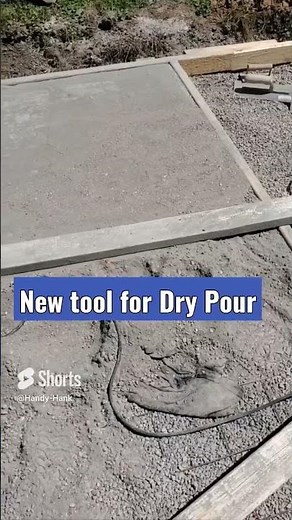 Tool to revolutionize Dry Pour Concrete