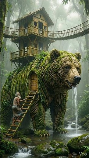 DIY bear 🐻 House Build – From Nothing to Amazing 🤩