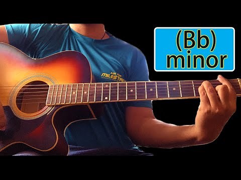 How to Play B flat(Bb) minor Chord on Guitar | Guitar Lessons