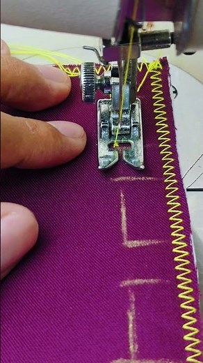 Sewing buttonhole pattern using a Janome sewing machine #sewingtechniques