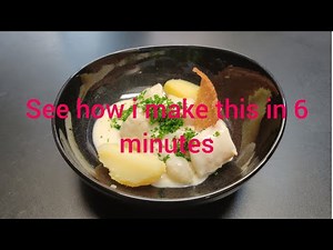 Poached Cod with Cauliflower in a Creamy Sauce