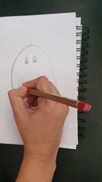 🎨 Draw a Cute Ghost in 1 Minute | Easy Halloween Ghost Drawing 🎨 | Colours with Sara